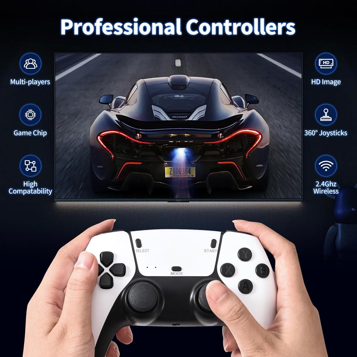 M15 Home TV Game Console 2.4G Wireless Dual Controller